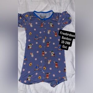 freebird Kids Sports Theme One Piece - Blue